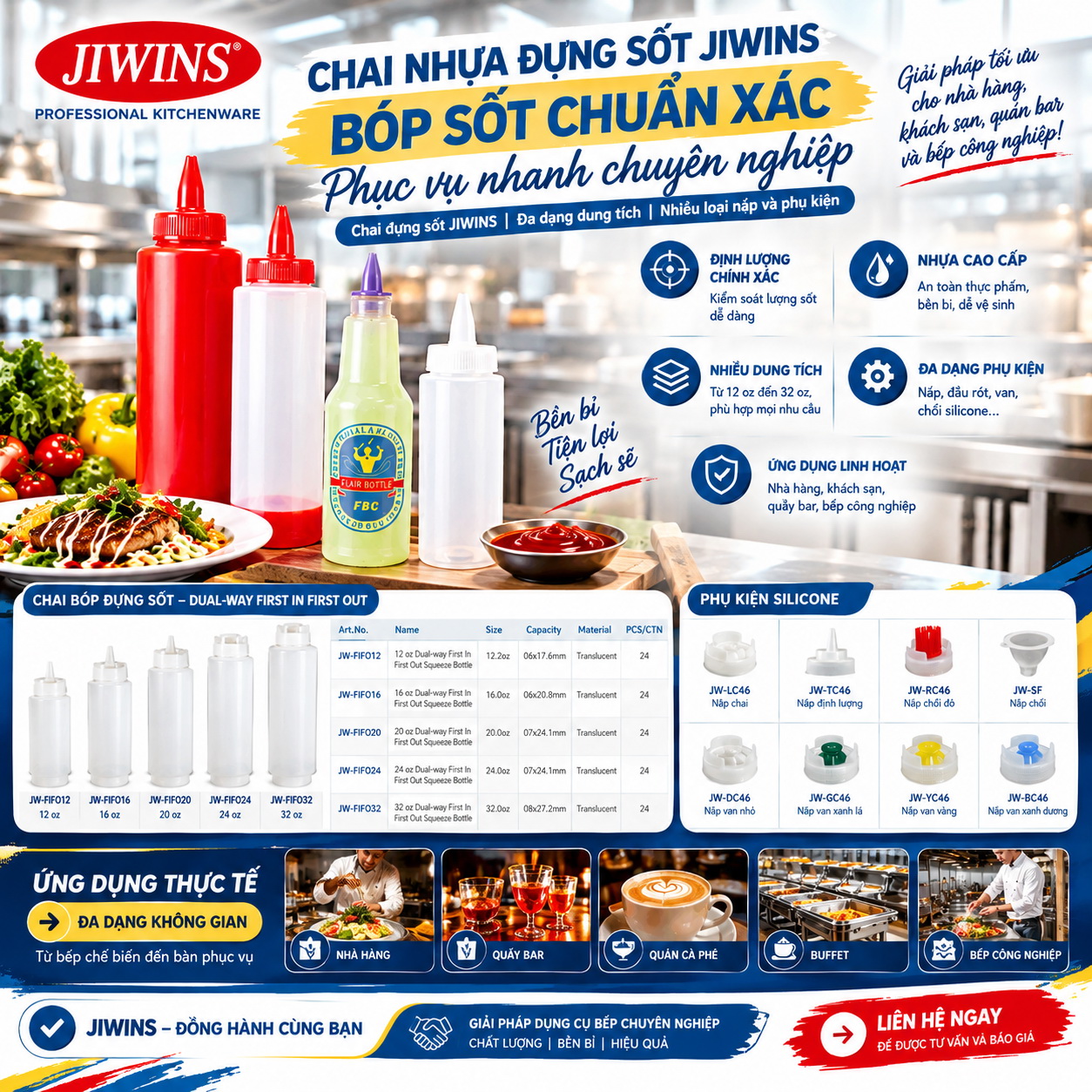 Chai nhựa bóp sốt JIWINS